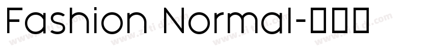 Fashion Normal字体转换